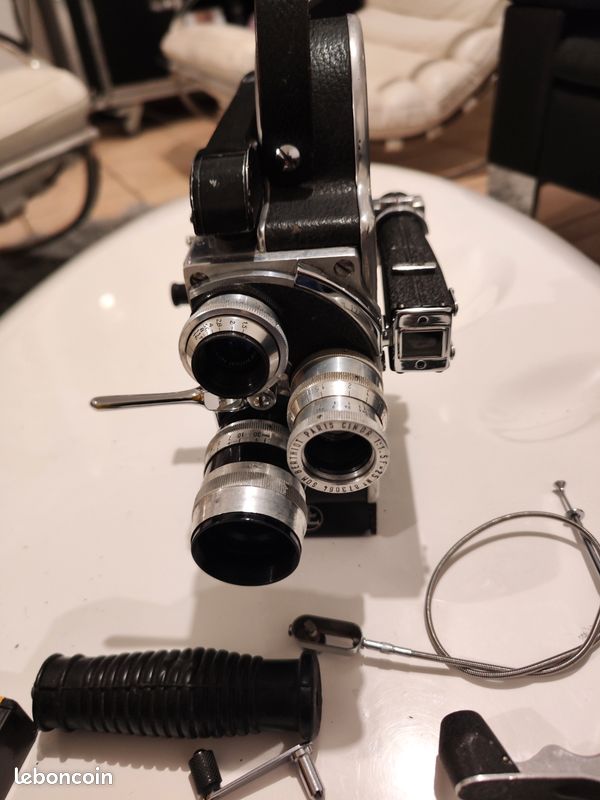 CAMERA CINÉMA FILM 8mm PAILLARD BOLEX C8 modifiée B8 + objectifs Som
