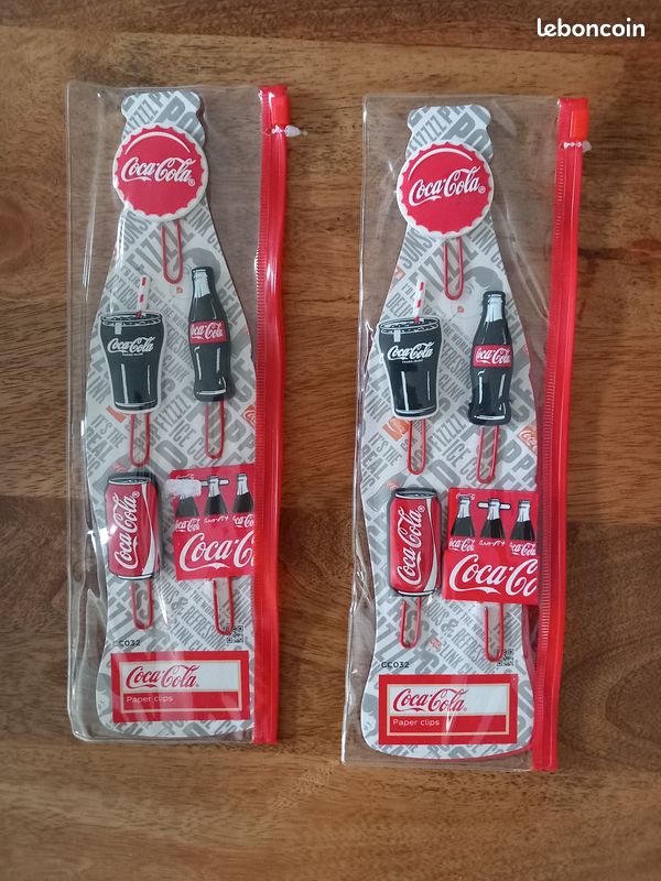 Lot de 5 Badges sur trombones Coca Cola 27x7cm (image 2)