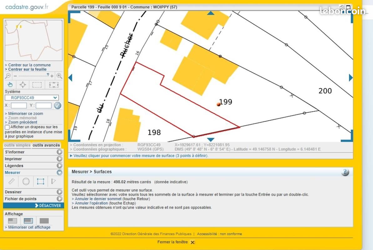 Terrain 461 m² · à Woippy · 120 000 €