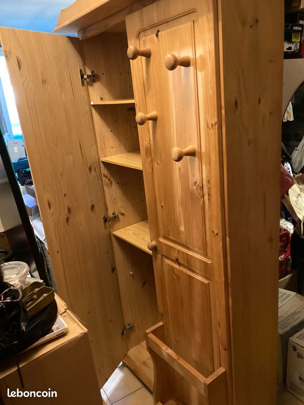 Petite armoire en pin naturel (image 3)