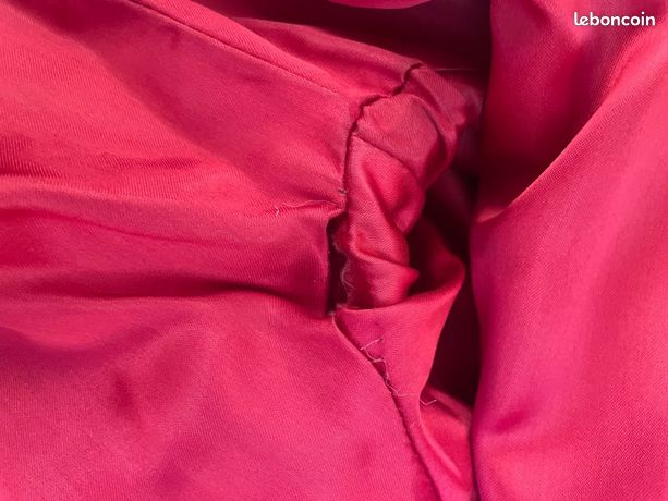 Manteau Vintage Années 70 Caroline Rohmer - Laine Rouge, Taille 40, Fait En France