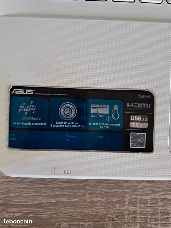 PC Portable ASUS X751LD 17,3'' - Core I3, W11, 8Go RAM, SSD Neuf, Batterie Neuve