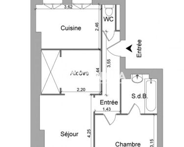 Appartement 295 000 € - 53 m²