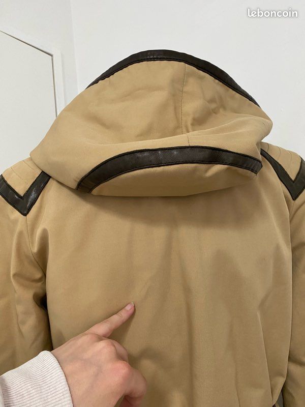 Trench camel intérieur fourrure 38-40 élégant (image 12)