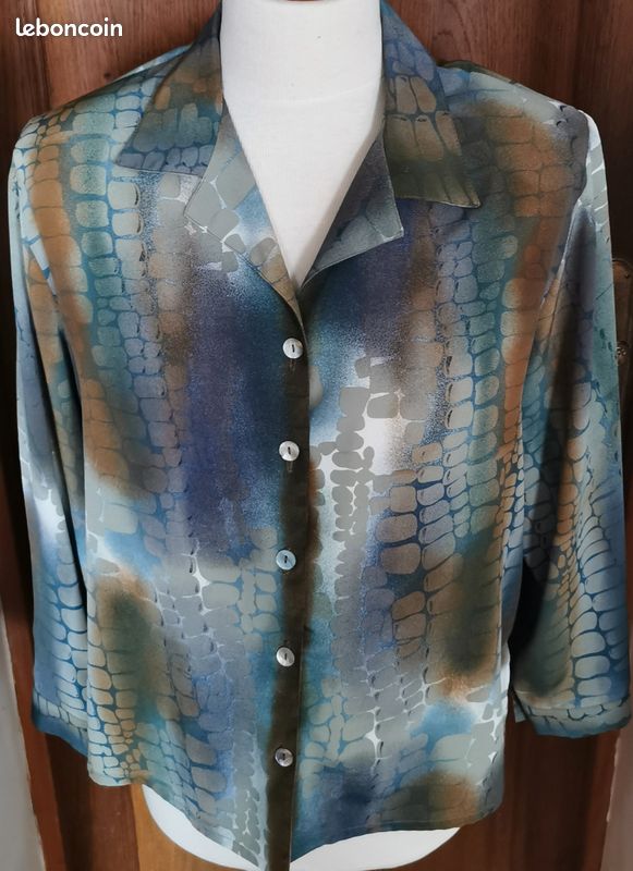 Chemisier imprimé M/L taille 46 (image 2)