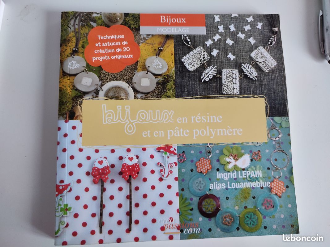 Livre Bijoux en résine et en pâte polymèfre (image 1)