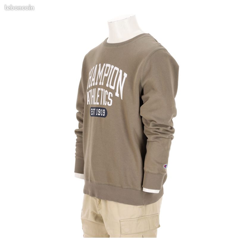 Champion Sweat Homme Taille XL Kaki #QWE7541 (image 4)