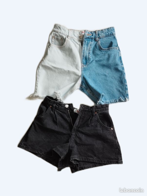 Shorts Jeans ado/femme lot de 2 (image 1)