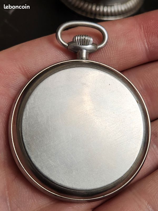 Montre Gousset Ancienne LIP - Boîtier Nickel Chrome, Mécanique Manuelle, Occasion