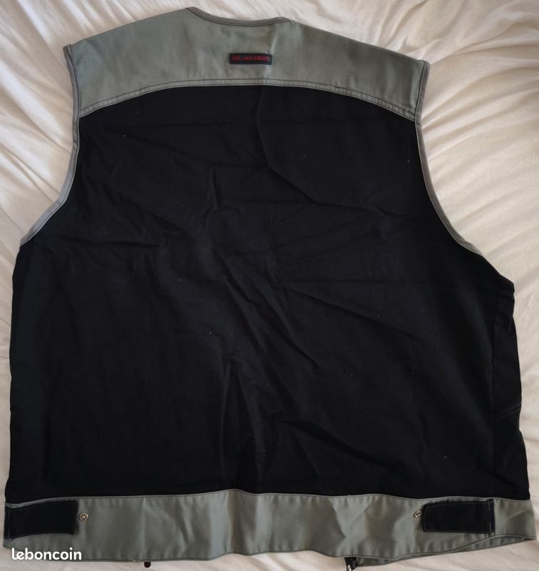 Gilet de travail Lafont Trowel sans manches noir gris taille 4 XL (image 2)