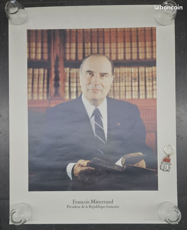 Porte clef officiel neuf Parti socialiste plus photo mitterrand (image 2)