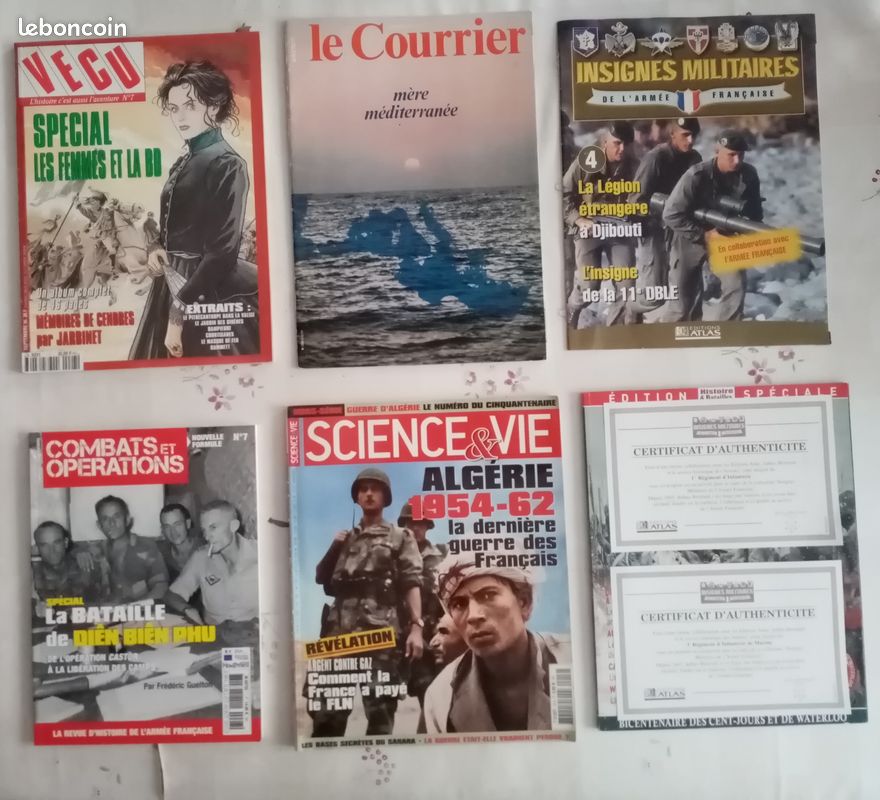 Lot Revue magazine histoire - guerres - armées françaises étrangères - analyses faits événements (image 1)