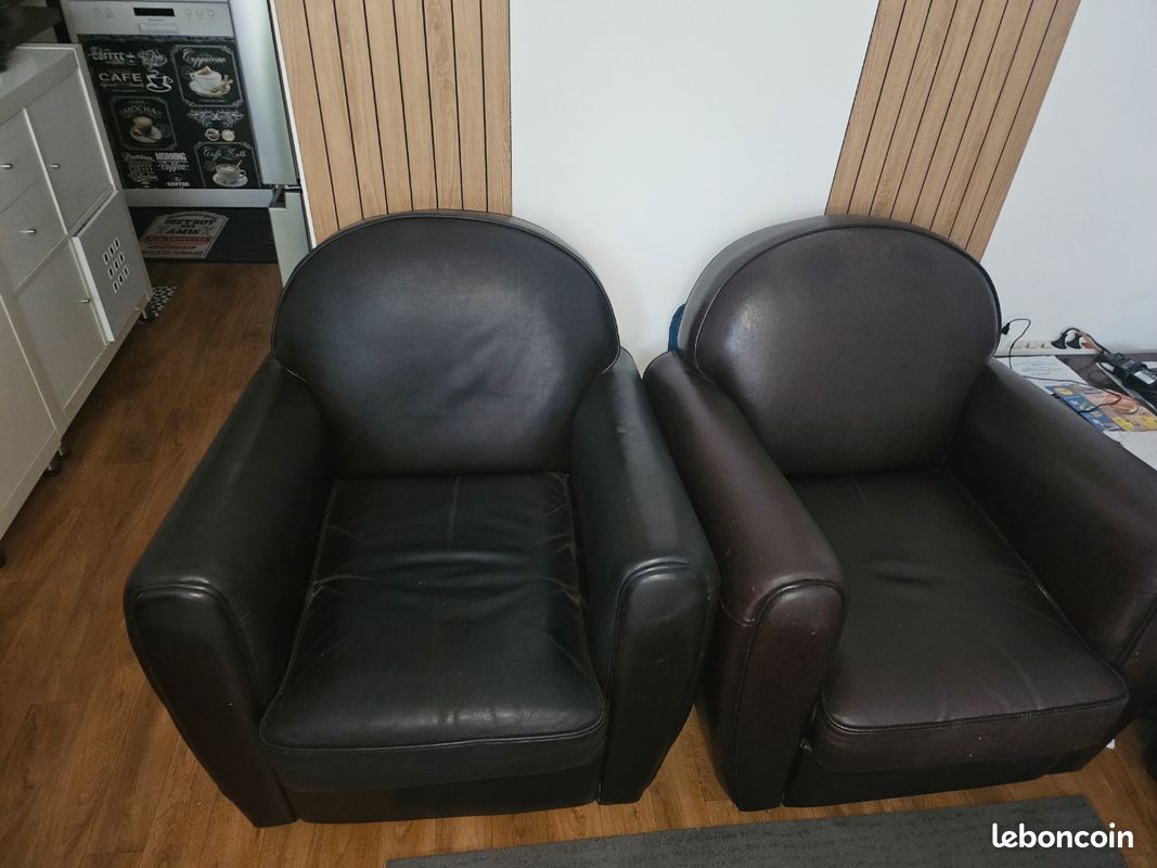 Fauteuil cuir cubain havana (image 1)