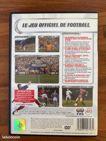 Jeu FIFA 2002 Coupe Du Monde - Version PS2 PAL Française - Bon état - Football Rétro