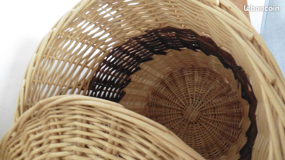 Panière osier hauteur 48 cm (image 3)