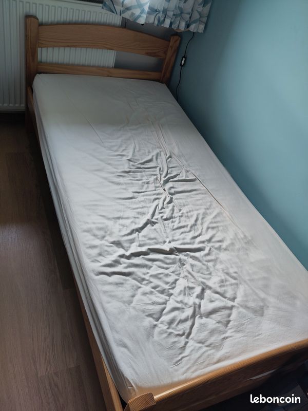 Cadre lit 90 x 190 (image 1)