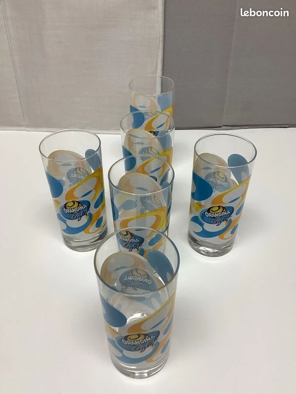 🥤 Lot de 6 verres Orangina Light – Neufs – Boîte d’origine 🥤 (image 3)
