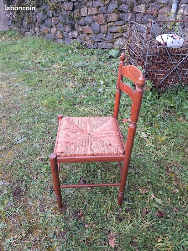 Chaises paillees en chêne (image 1)