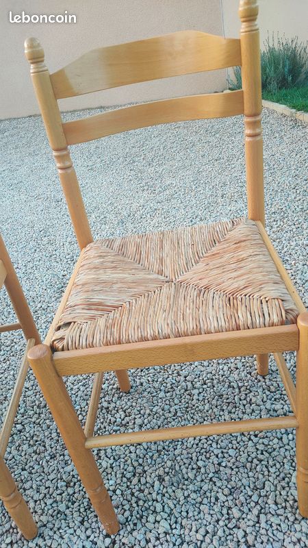 4 chaises en bois (image 3)