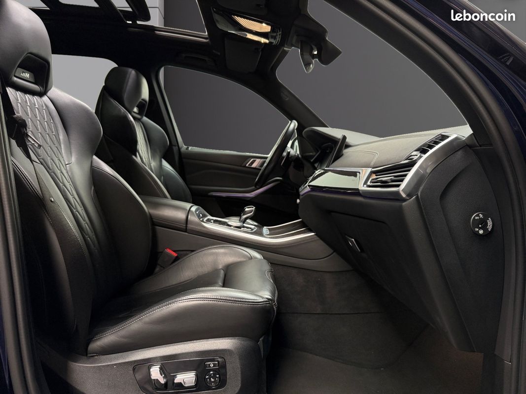 BMW X5 G05 45e xDrive 394 M Sport BVA8 Tanzanite Blue Harman Kardon Sièges M Sky Lounge Garantie 12 mois (image 10)