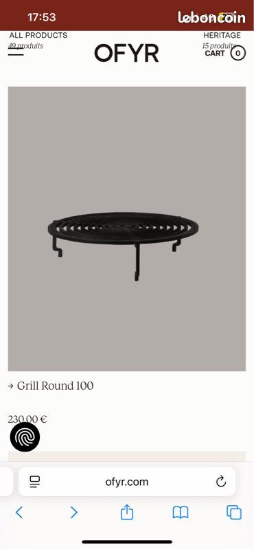 Grille brasero ofyr (image 1)