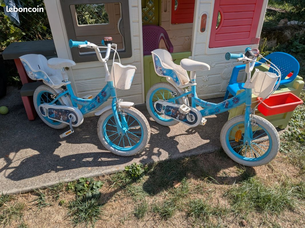 Lot vélos reine des neiges 14'' (image 1)