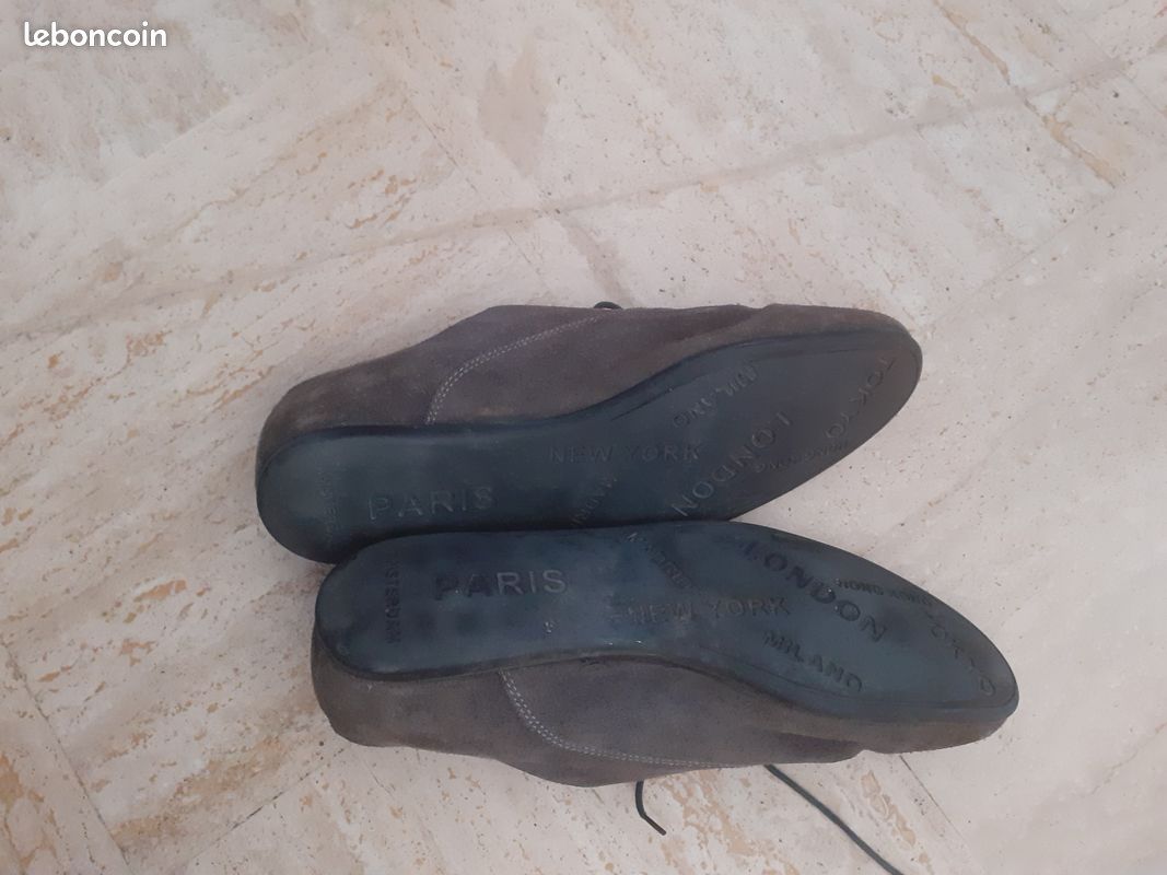 Chaussures en daim grises (image 4)