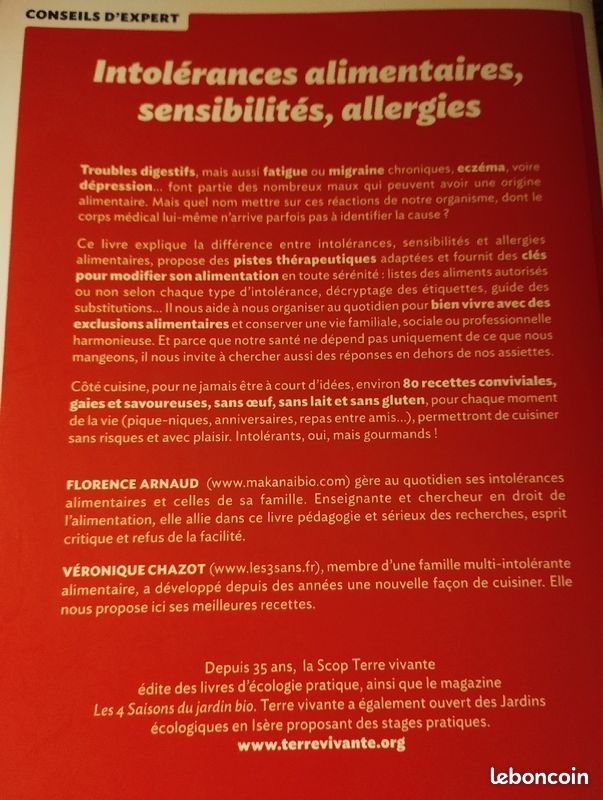 Intolérances alimentaires, sensibilités, allergies, Comprendre (et vivre avec ) (image 2)