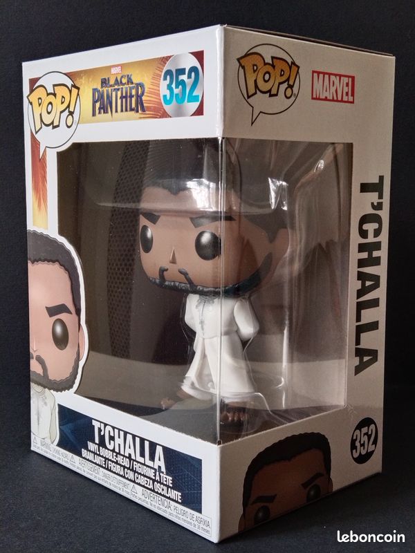 Funko Pop Marvel n° 352 : T'Challa (Black Panther) Robe blanche (image 5)