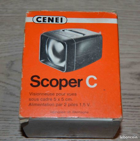 Rarissime Visionneuse diapositives ROLLA Optifix et ses 20 dispos année 40/50 eB