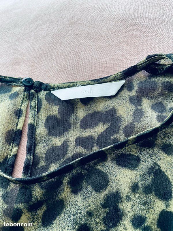 Jupe Fille Hartstrings Léopard Vert Et Noir - Taille 6 - Occasion Très Bon état