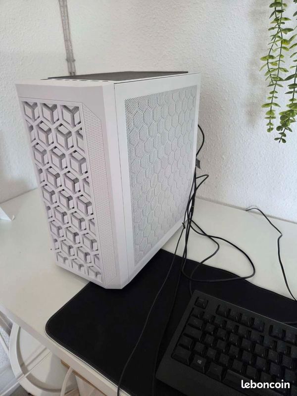 PC Gamer Blanc — Ryzen 5 5500 / RX 6600 XT 8Go / 16Go RAM / SSD 1To / Win 11 (image 5)