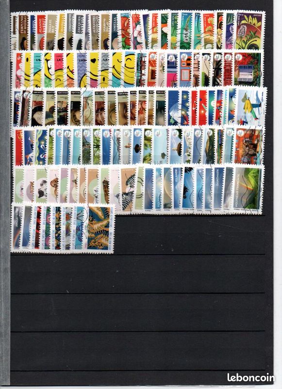 Lot de 1000 timbres adhésifs de France oblitérés (image 6)