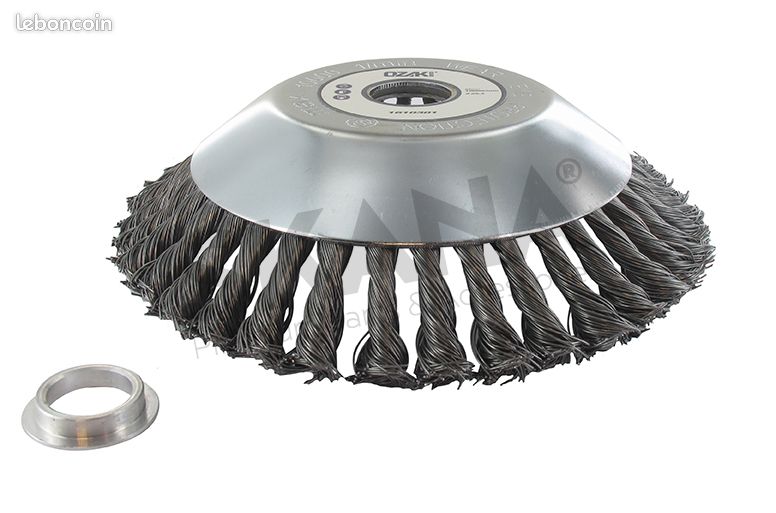 Tête brosse métallique pour débroussailleuse diamètre: 200mm (image 1)