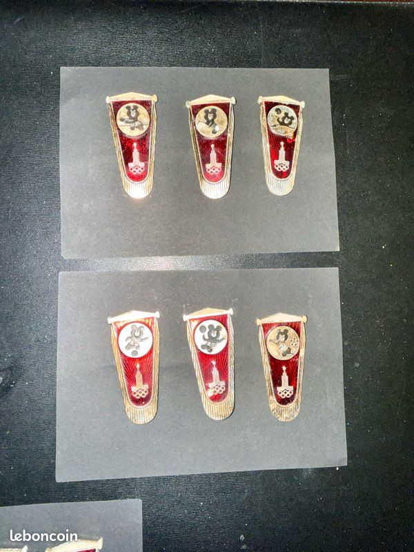 Pins Commémoratif Jeux Olympiques Moscou 1980 – Mishka L'ours Olympique URSS Vintage