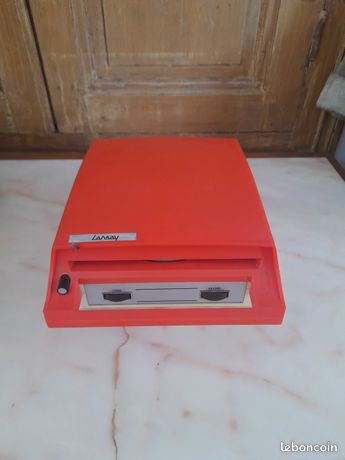 Mange-disque Vintage LANSAY Orange - Années 70 - Design Rétro