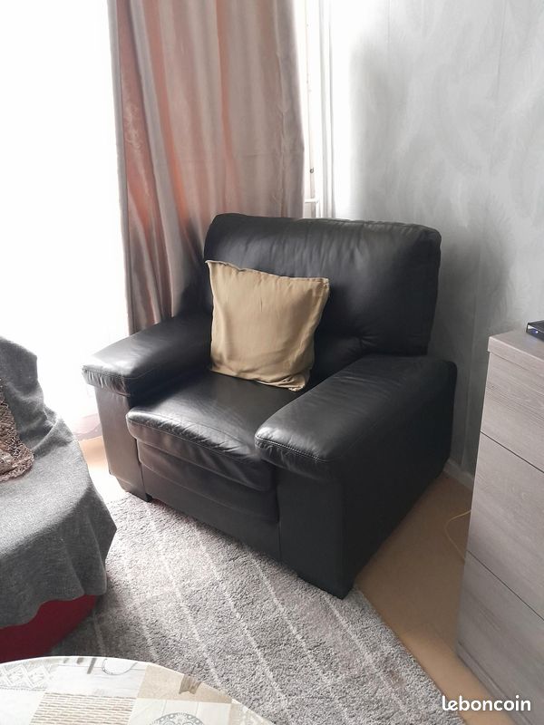Fauteuil en cuir (image 1)