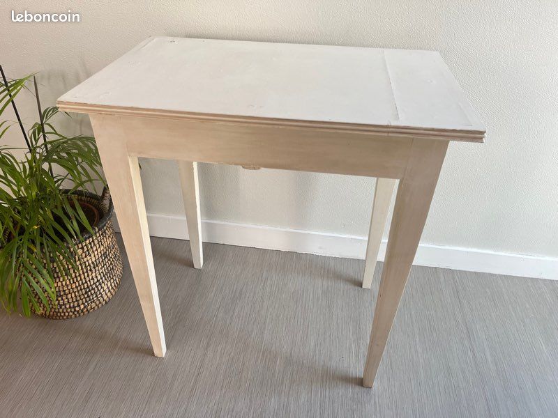 Ancienne petite table bois patiné / bureau / table d’appoint (image 12)