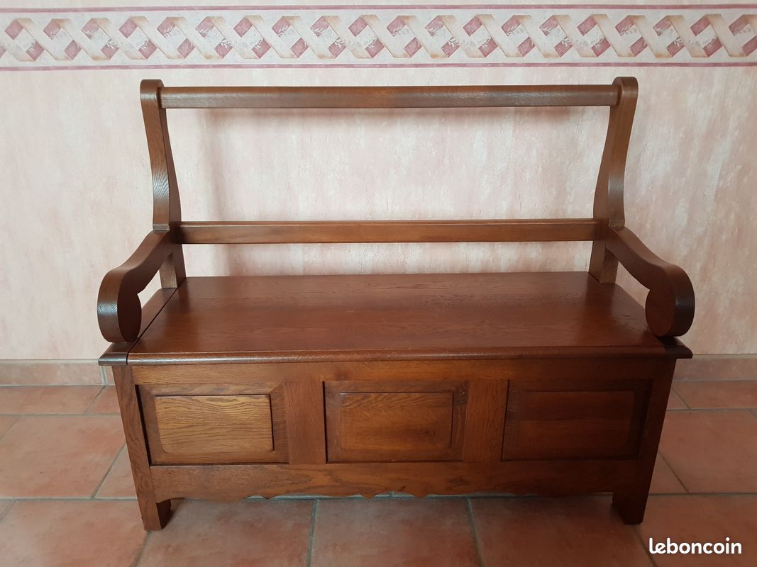 Banc coffre en chêne (image 2)