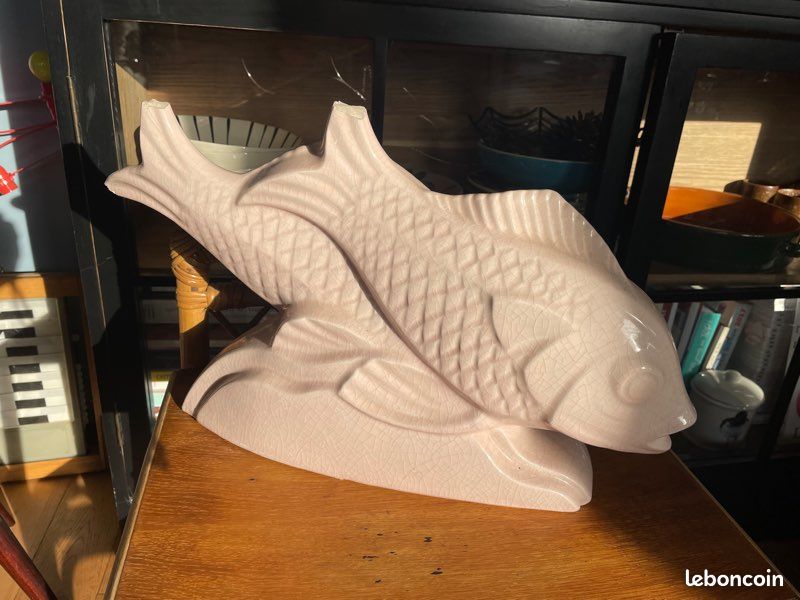 Poisson céramique Lejan Rose (image 1)