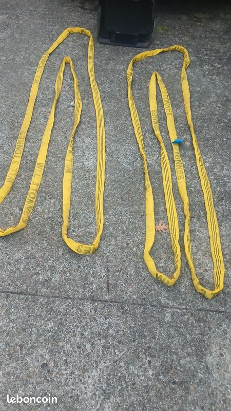 Paire de Sangles de levage ou de traction. 3 tonnes (image 1)
