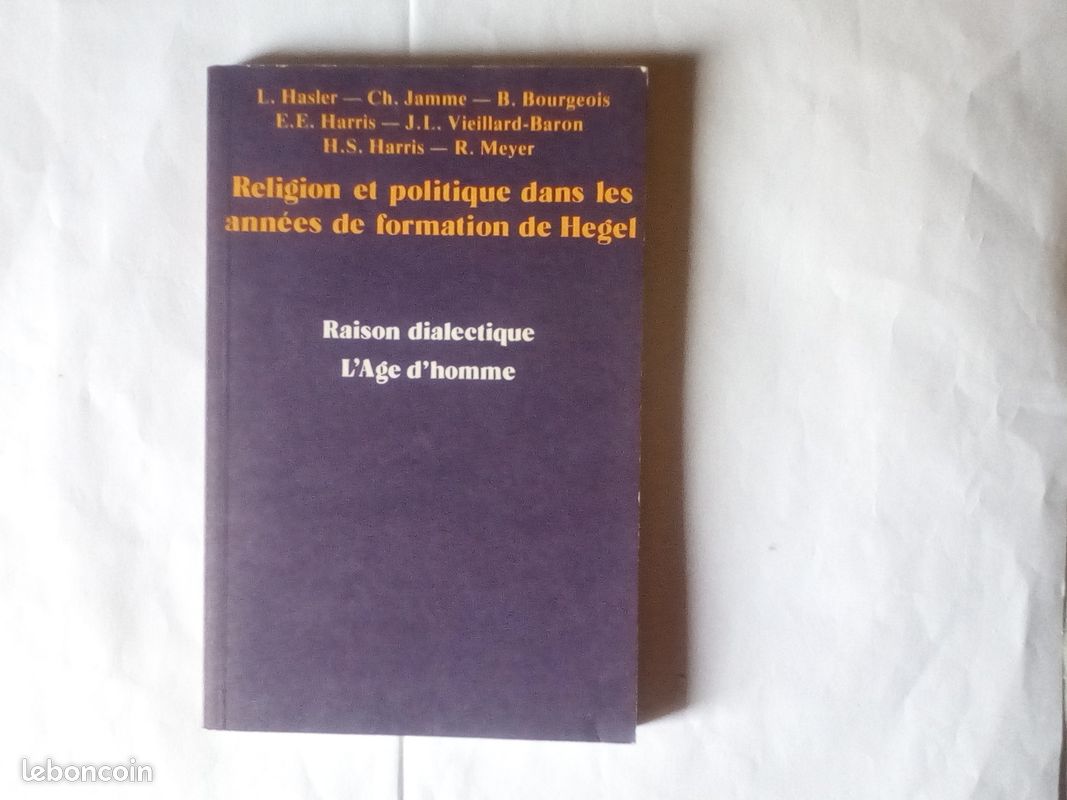 Religion et politique dans les années de formation de Hegel (image 1)
