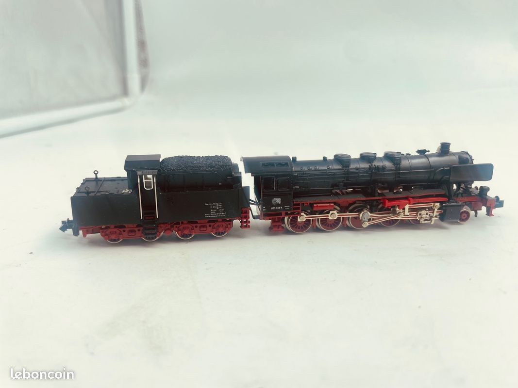 Locomotive Vapeur Fleischmann N 7 Piccolo, Noire, Testée Et Fonctionne, Analogique