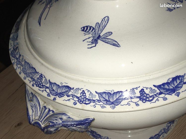 Soupière ancienne papillon pexonne (image 4)