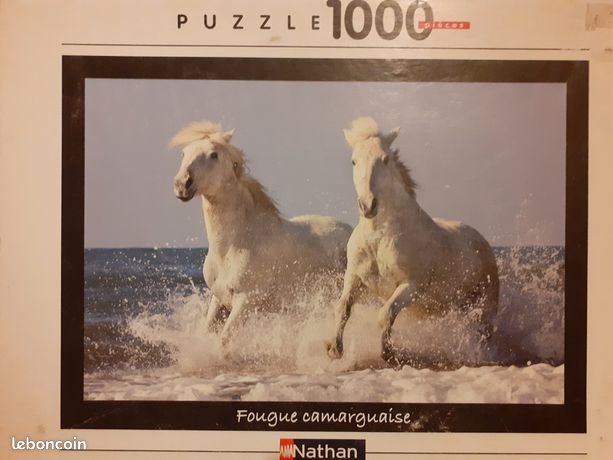 Puzzle Chevaux en Camargue 500 pièces XL - Sentosphère Puzzle Chevaux en Camargue 500 pièces XL - Sentosphère