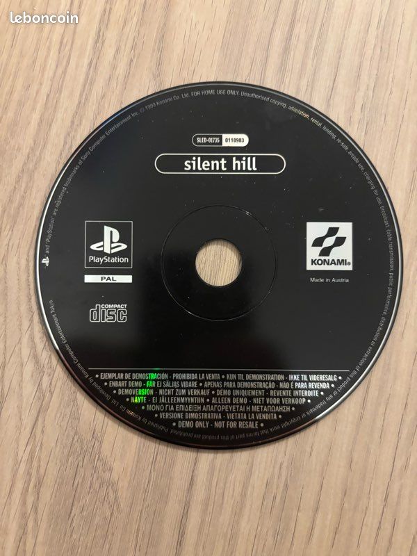 Démo silent Hill ps1 Jeux vidéo