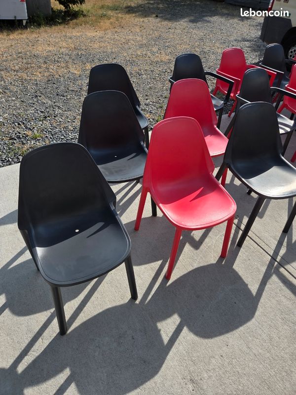 Lot de 6 chaises et 9 fauteuils de terrasse (image 2)