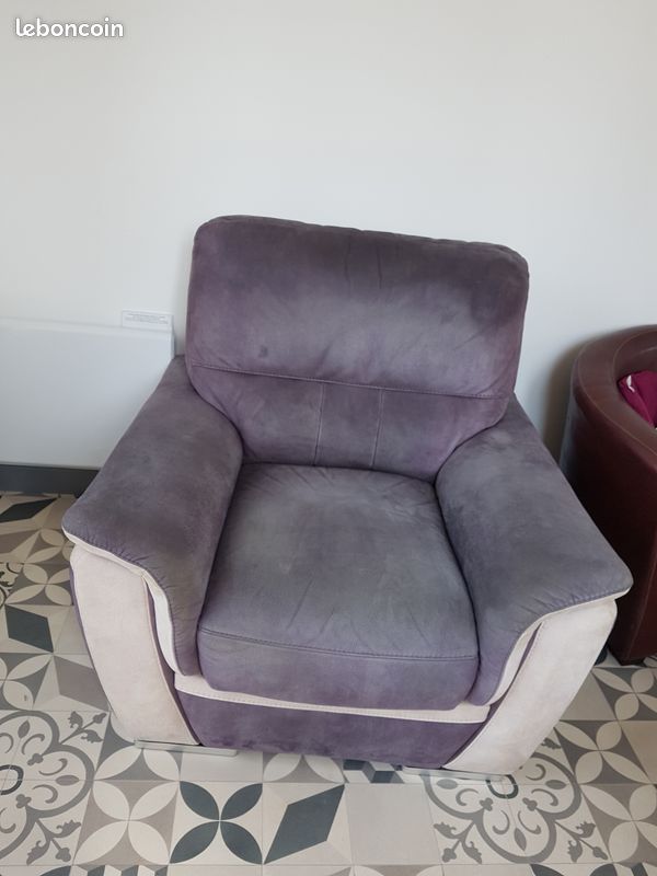 Fauteuil gris (image 1)