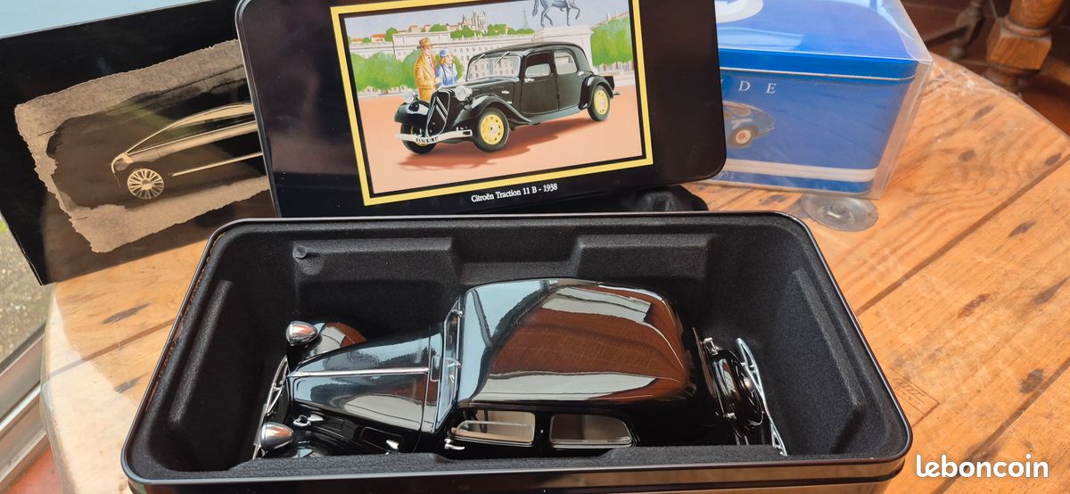Solido 1/18 – Citroën Traction 11 B 1938 Noire – Modèle De Collection (Occasion, Sans Boîte)
