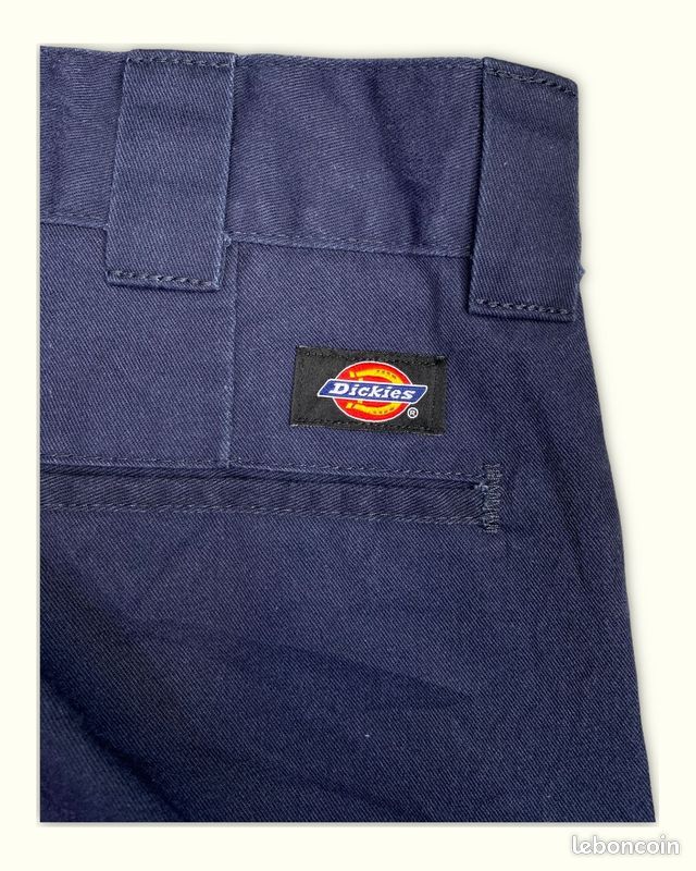 Chinos Homme Dickies W34 L30 Bleu marine Coton Très bon état Regular Normal Uni (image 3)